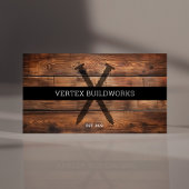 Bouw Houten Meubelschroeven rustiek hout Visitekaartje