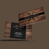 Bouw Houten Meubelschroeven rustiek hout Visitekaartje