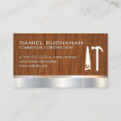 Bouw | Houten planken | Gereedschap Zaaghamer Visitekaartje (Voorkant)