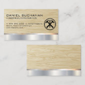 Bouw | Houtkorrels | Hammer en Nail Visitekaartje (Voorkant / Achterkant)