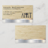 Bouw | Houtmetaal | Carpenter Tools Visitekaartje (Voorkant / Achterkant)