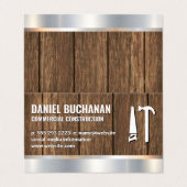 Bouw | Houtmetaal | Gereedschap Zaaghamer Visitekaartje (Buitenkant ongevouwen)