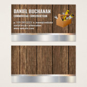 Bouw | Houtmetaal | Gereedschapsvak Visitekaartje (Voorkant /achterkant)