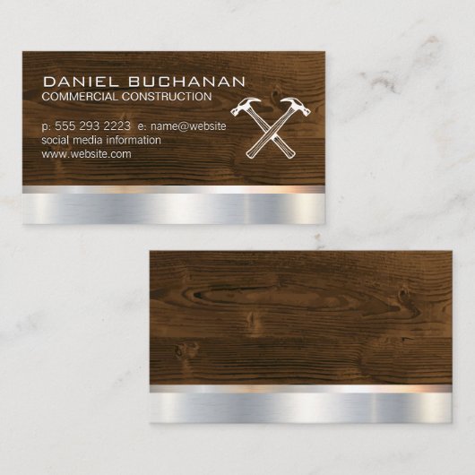 Bouw | Houtmetaal | Hamers Visitekaartje (Voorkant / Achterkant)