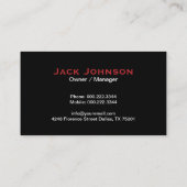 Bouw Huis Dak Rood Wit Zwart Visitekaartje (Achterkant)