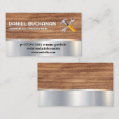 Bouw | Hulpmiddelen | Metaal | Hout Visitekaartje (Voorkant / Achterkant)