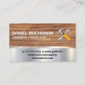 Bouw | Hulpmiddelen | Metaal | Hout Visitekaartje (Voorkant)