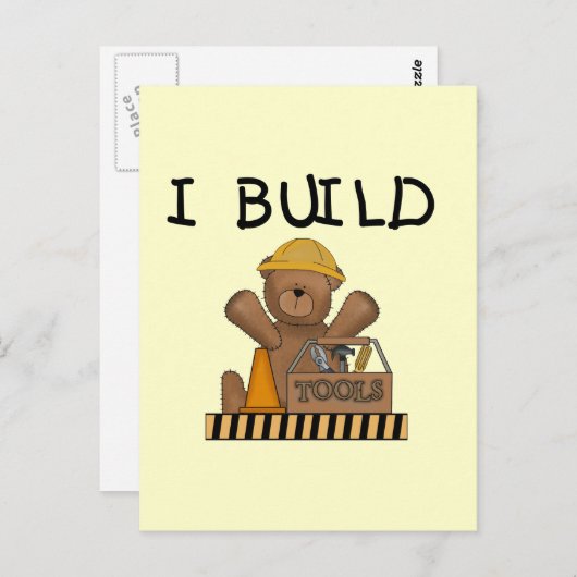 Bouw I Bouwt T-shirts en cadeaus Briefkaart (Voorkant / Achterkant)