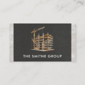 Bouw in uitvoering | steiger visitekaartje (Voorkant)