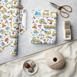 Bouw Inpakpapier, Jongens Verjaardagscadeau  Cadeaupapier