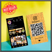 Bouw Instagram Peach | QR-code Visitekaartje