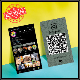 Bouw Instagram Sage Groene QR-code Visitekaartje