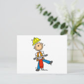 Bouw Jack Hammer T-shirts en Gifts Briefkaart (Staand voorkant)