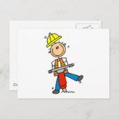 Bouw Jack Hammer T-shirts en Gifts Briefkaart (Voorkant / Achterkant)