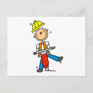 Bouw Jack Hammer T-shirts en Gifts Briefkaart