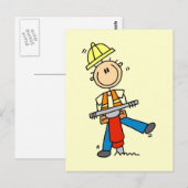 Bouw Jack Hammer T-shirts en Gifts Briefkaart (Voorkant / Achterkant)