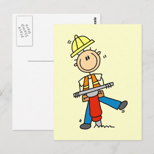 Bouw Jack Hammer T-shirts en Gifts Briefkaart (Voorkant / Achterkant)