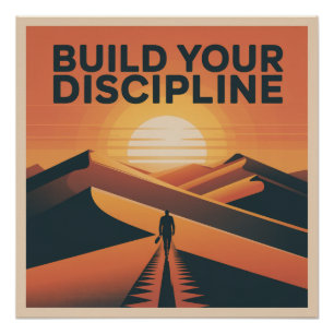Bouw je discipline perfect poster