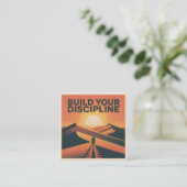 Bouw je discipline vierkante visitekaartje (Staand voorkant)