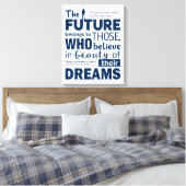 Bouw je eigen dromen. Motivatie offertes Canvas Afdruk (Insitu (Slaapkamer))