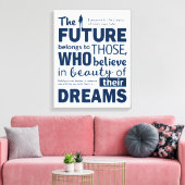 Bouw je eigen dromen. Motivatie offertes Canvas Afdruk (Insitu (Woonkamer))