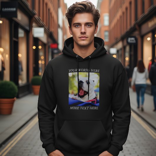Bouw Je Eigen Foto en Tekst Hoodie