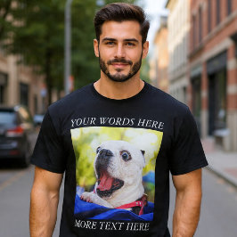 Bouw je eigen foto en tekst t-shirt