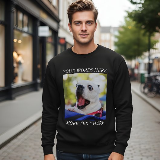 Bouw Je Eigen Foto en Tekst Trui