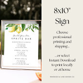 Bouw je eigen Spritz Bar Drink Station Sign Poster