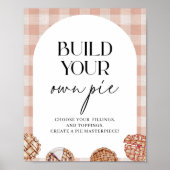 Bouw Je Eigen Taart Cutie Pie Thema Feest Poster (Voorkant)