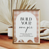 Bouw Je Eigen Taart Cutie Pie Thema Feest Poster