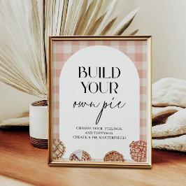 Bouw Je Eigen Taart Cutie Pie Thema Feest Poster