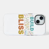 Bouw je geluk iPhone 15 case (Achterkant horizontaal)