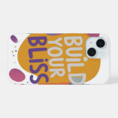 Bouw je geluk iPhone 15 case (Achterkant horizontaal)
