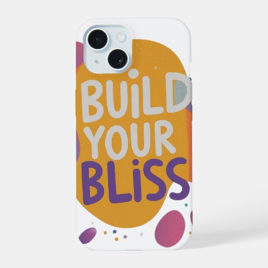 Bouw je geluk iPhone 15 case (Achterkant)