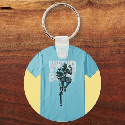 "Bouw je lichaam": Sleutelhanger (Achterkant)