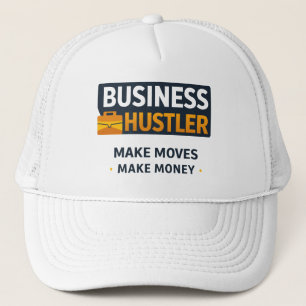 Bouw Je Rijk Ondernemers Motivatie T-Shirt  Trucker Pet