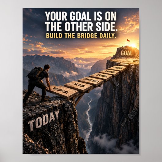 Bouw Je Succesbrug Poster (Voorkant)