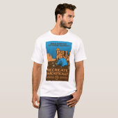 Bouw je tent overal! - Sarcastisch recreëren T-shirt (Voorkant volledig)