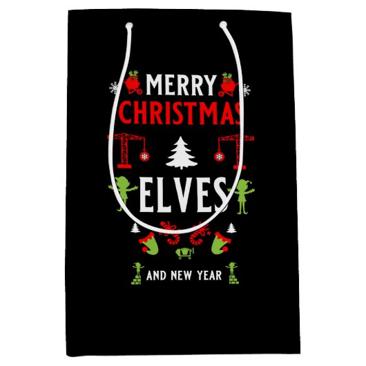 Bouw Kerst lelijk Medium Cadeauzakje (Voorkant)