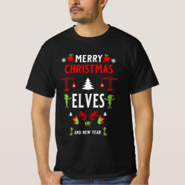 Bouw Kerst lelijk T-shirt