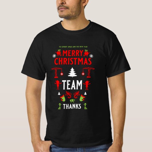 Bouw Kerst lelijk T-shirt (Voorkant)