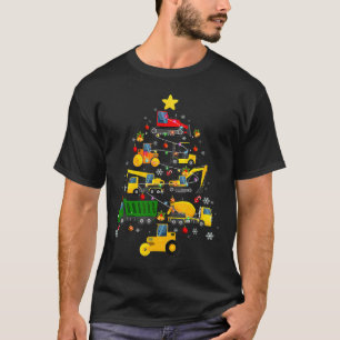 Bouw kerstboomkasten voor de graafmachine Meisjes  T-shirt