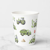 Bouw Kinder 1e verjaardag Papieren Bekers (Achterkant)