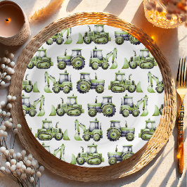 Bouw Kinder 1e verjaardag Papieren Bordje