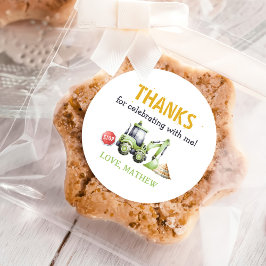 Bouw Kinder 1e verjaardag Ronde Sticker