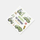 Bouw Kinder 1e verjaardag Servet (Hoek)