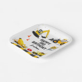 Bouw Kinder elke leeftijd Verjaardag Papieren Bordje (Gebogen)