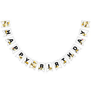 Bouw Kinder Happy Birthday Party Vlaggetjes