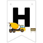 Bouw Kinder Happy Birthday Party Vlaggetjes (Tweede vlag)